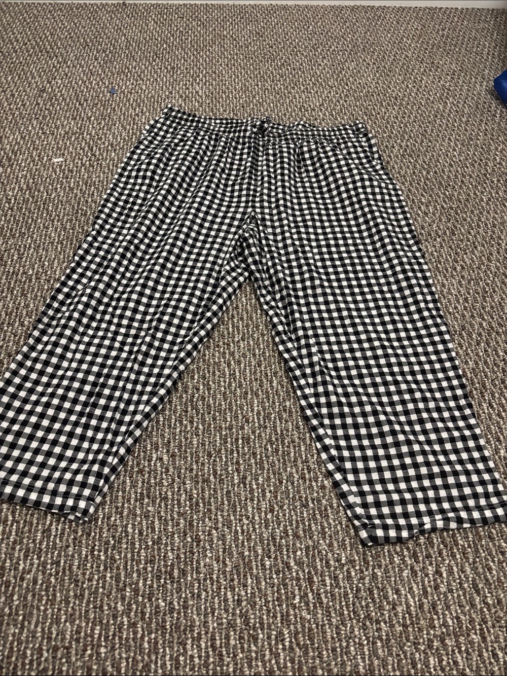 Black & White Gingham Lounge Pants